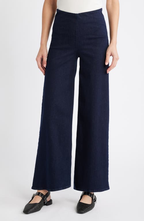 Shop Rag & Bone Sofie Pull-on Wide Leg Jeans In Rinse