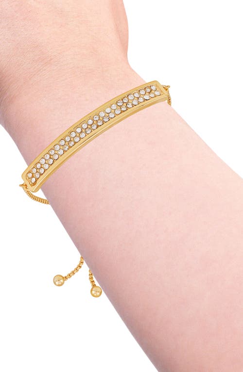 Vince Camuto Pavé Crystal Bar Slider Bracelet In Goldtone