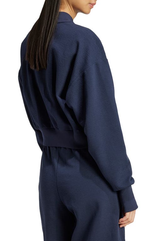 Shop Adidas Originals Adidas All Szn Fleece Zip Jacket In Ink