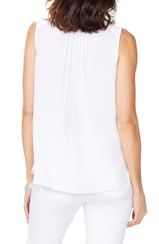 Shop Curves 360 By Nydj Perfect Sleeveless Blouse In Optic White