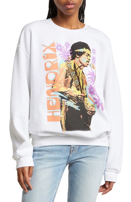 Jimi Hendrix Graphic Sweatshirt in White
