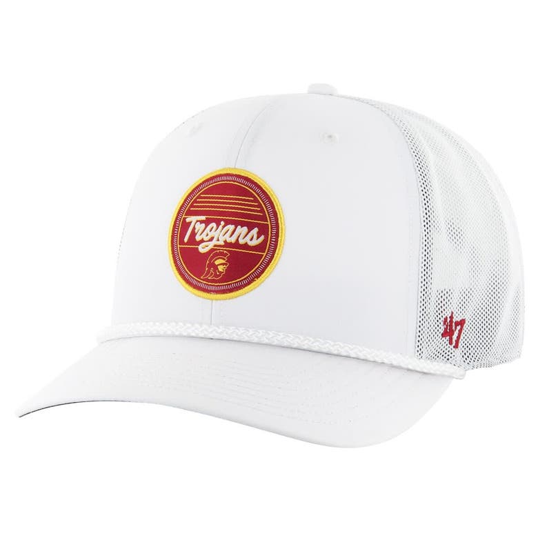 Shop 47 ' White Usc Trojans Fairway Trucker Adjustable Hat