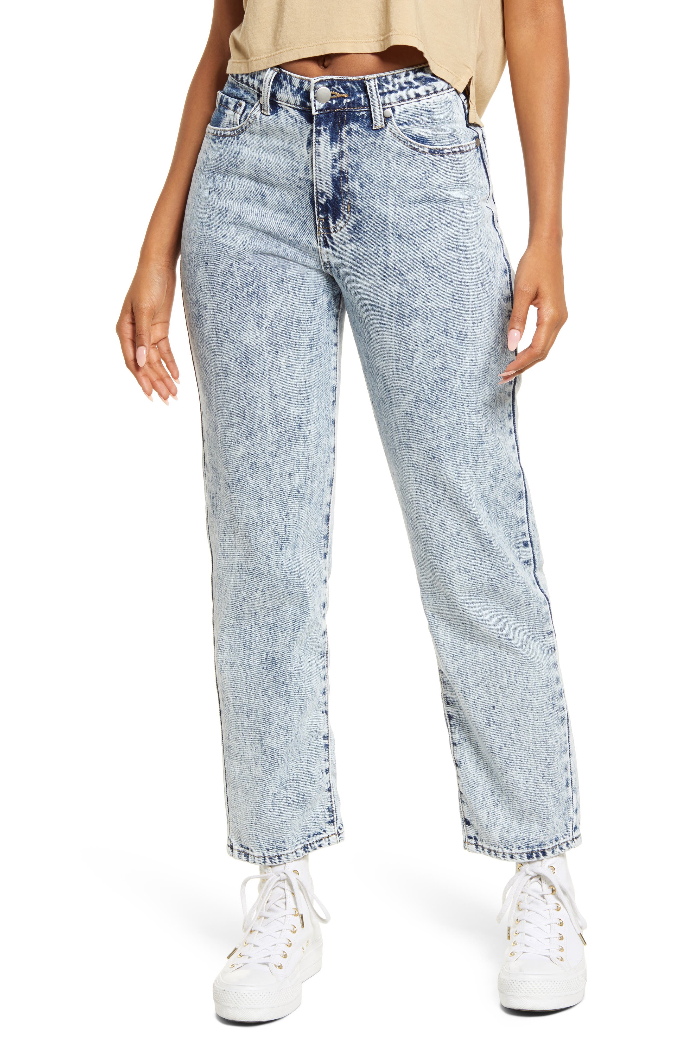 zella blue mom jeans