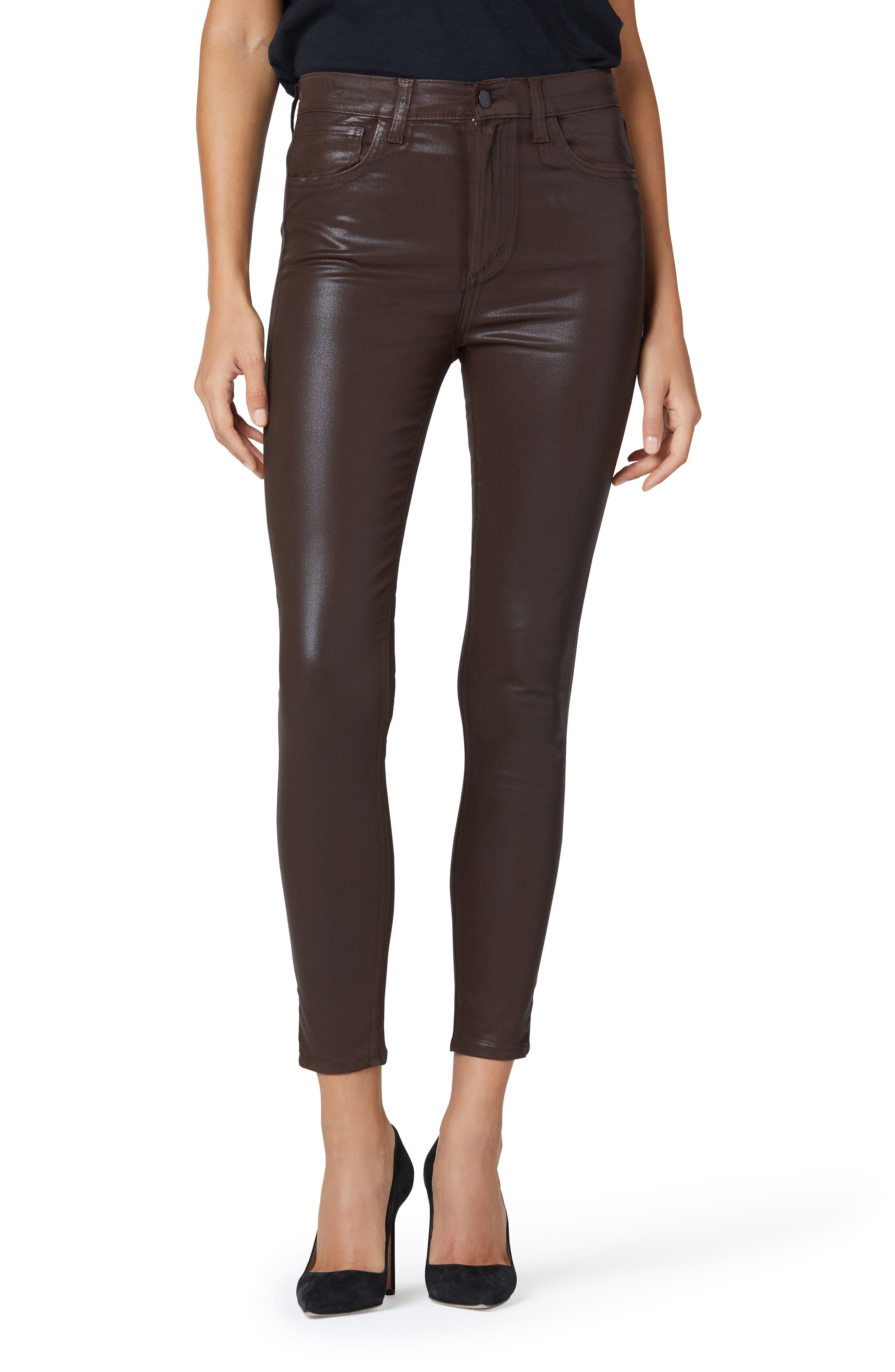 chocolate brown skinny pants