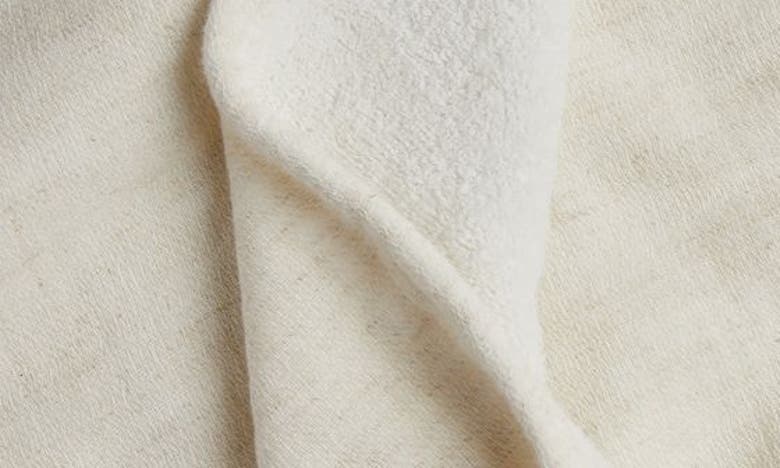 Shop Parachute Cloud Organic Cotton Blend Bath Towel In Natural With Cream