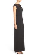 JS Collections Sequin & Stretch Crepe Gown | Nordstrom