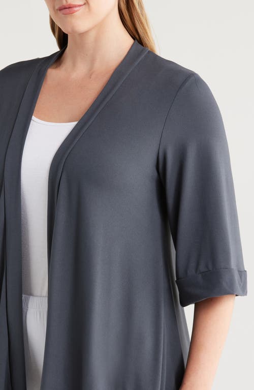 24SEVEN COMFORT APPAREL 24SEVEN COMFORT APPAREL OPEN FRONT CARDIGAN