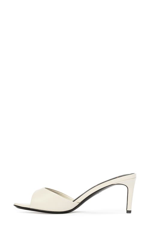 Black Suede Studio Freddie Slide Sandal In Coconut Nappa