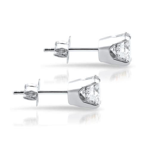 Pompeii3 Bliss Diamond 3/8ct Lab Grown Diamond Studs 14k Gold In Metallic