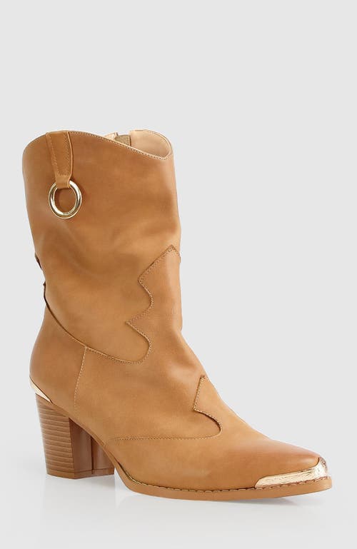 Belle & Bloom Dallas Western Boot In Tan