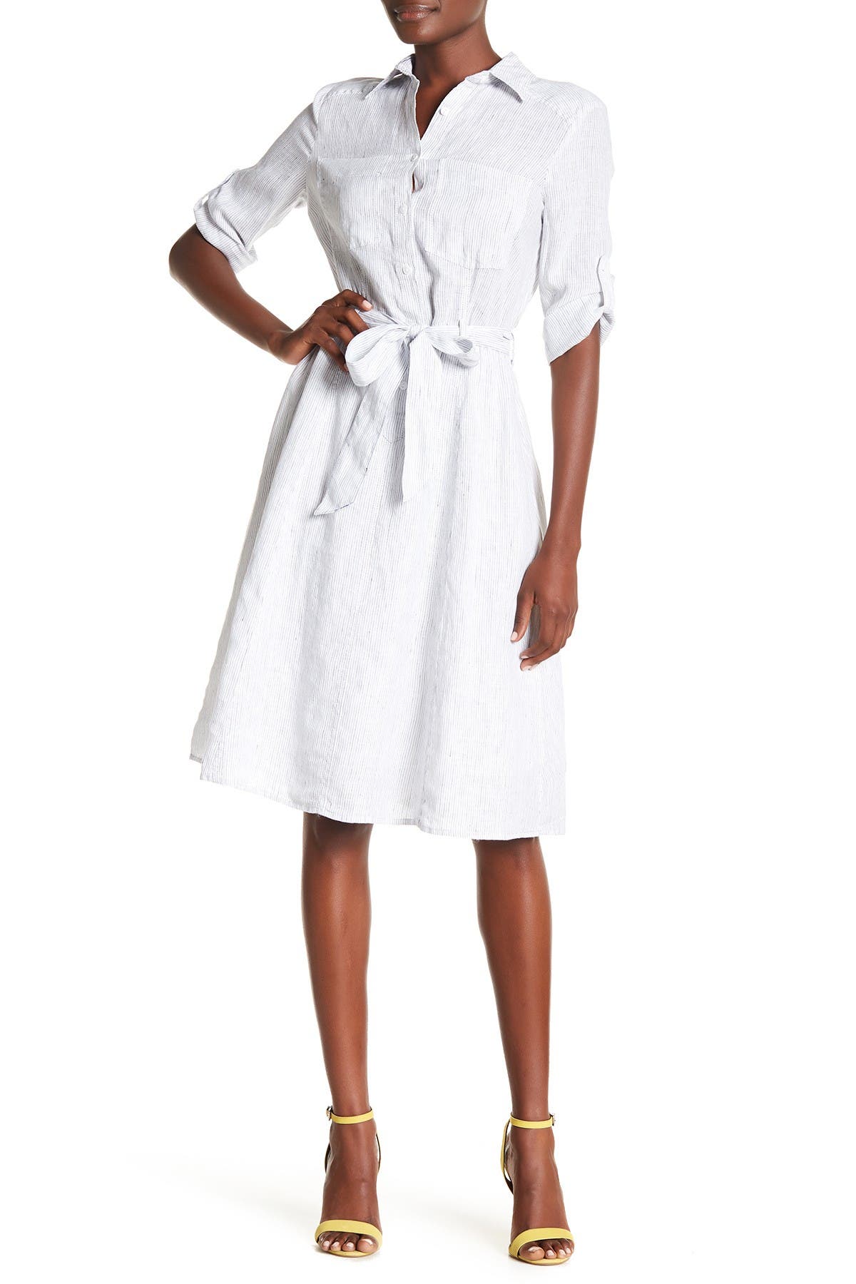 max studio linen dress
