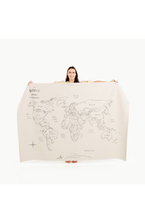GATHRE GATHRE LARGE WORLD MAP TAPESTRY 