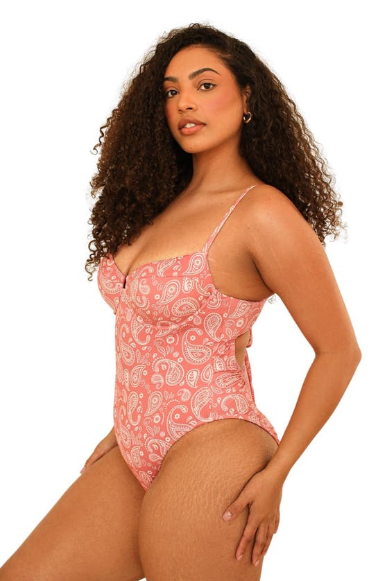 Dippin Daisys Saltwater One Piece In Pink Paisley