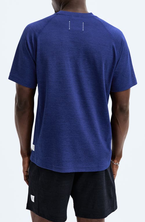 Shop Reigning Champ Solotex® Mesh Tiebreak Performance T-shirt In Admiral Blue