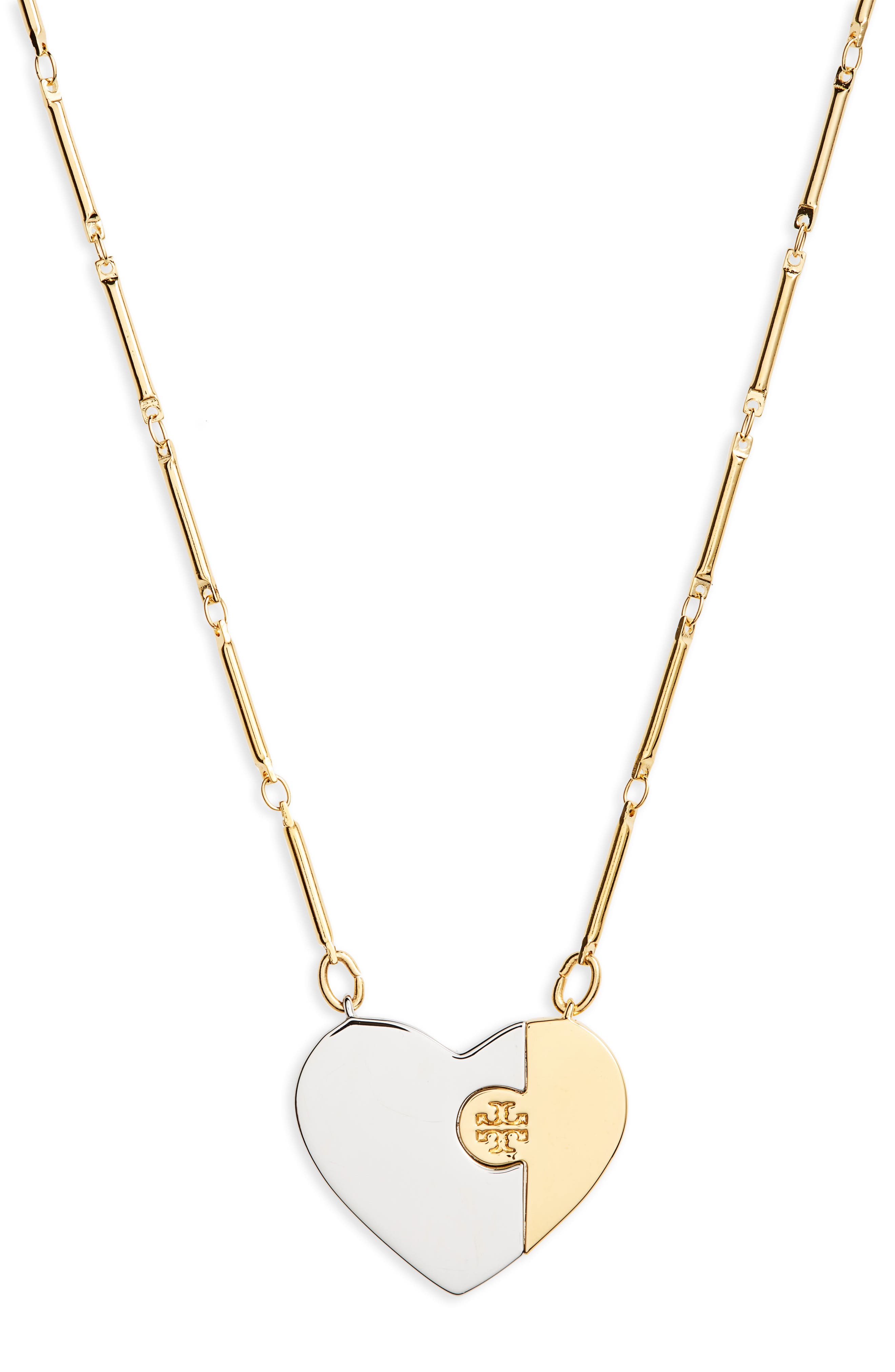 Tory Burch Puzzle Heart Pendant Necklace Nordstrom
