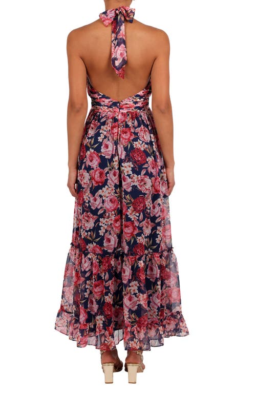 Petal And Pup Petal & Pup Lennon Floral Halter Neck Maxi Dress In Multi
