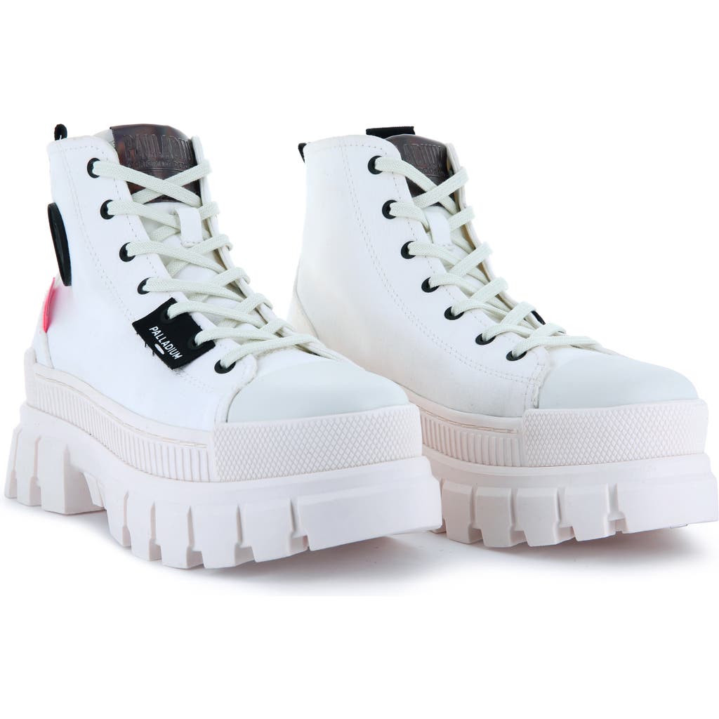 Palladium Revolt Platform Sneaker In Star White/marshmallow