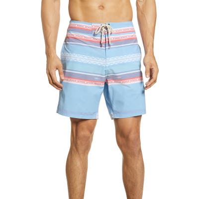 Faherty Classic Board Shorts, Blue