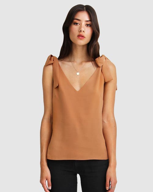 Belle & Bloom Feel For You V-neck Top - Camel