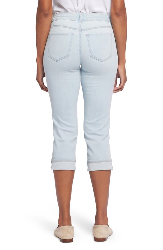 Shop Nydj Marilyn Cool Embrace Straight Crop Jeans In Oceanfront