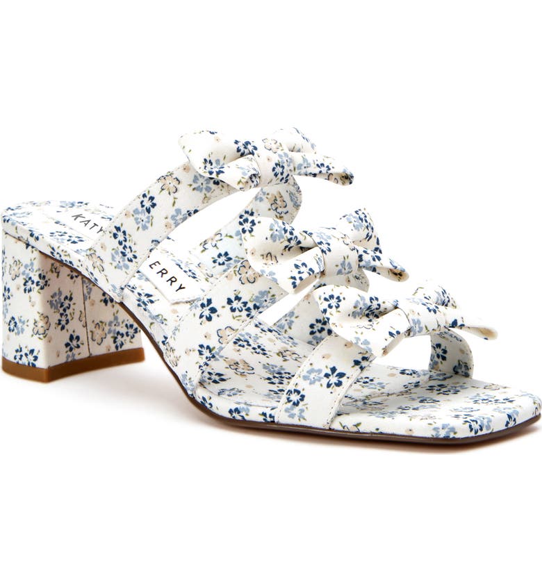 KATY PERRY The Bow Sandal, Main, color, NAVY MULTI