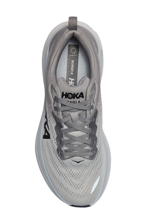 Shop Hoka Bondi 8 Running Shoe In Sharkskin/harbor Mist