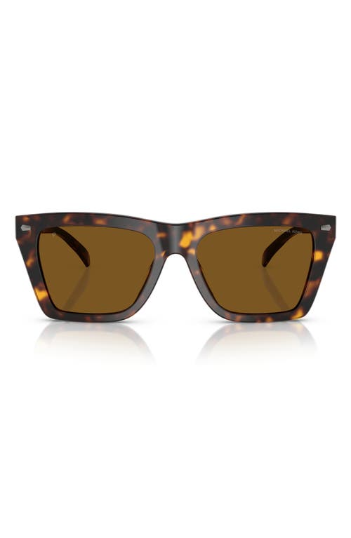 Michael Kors 56mm Square Sunglasses In Brown