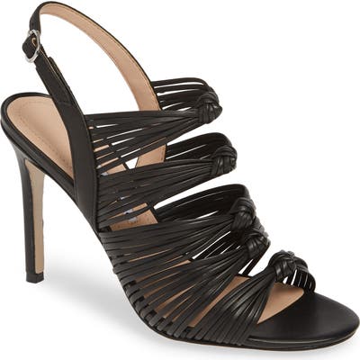 Charles David Crest Knotted Slingback Sandal, Black