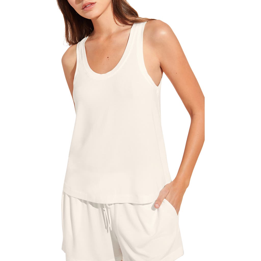 Shop Eberjey Gisele Everyday Tank In Ivory