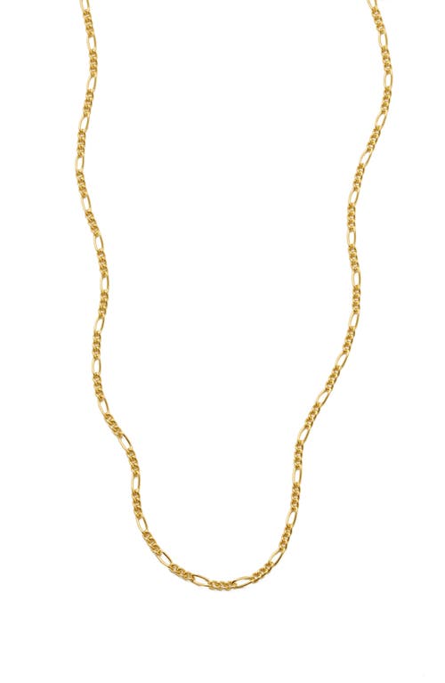 Figaro Chain Necklace in Gold