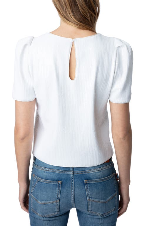 Zadig & Voltaire Tchao Sequinned T-shirt In Judo