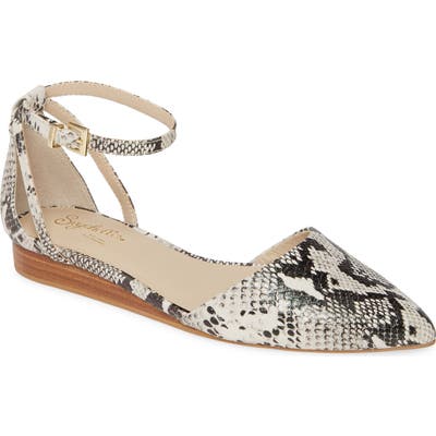 Seychelles Plateau Ankle Strap Pointed Toe Flat