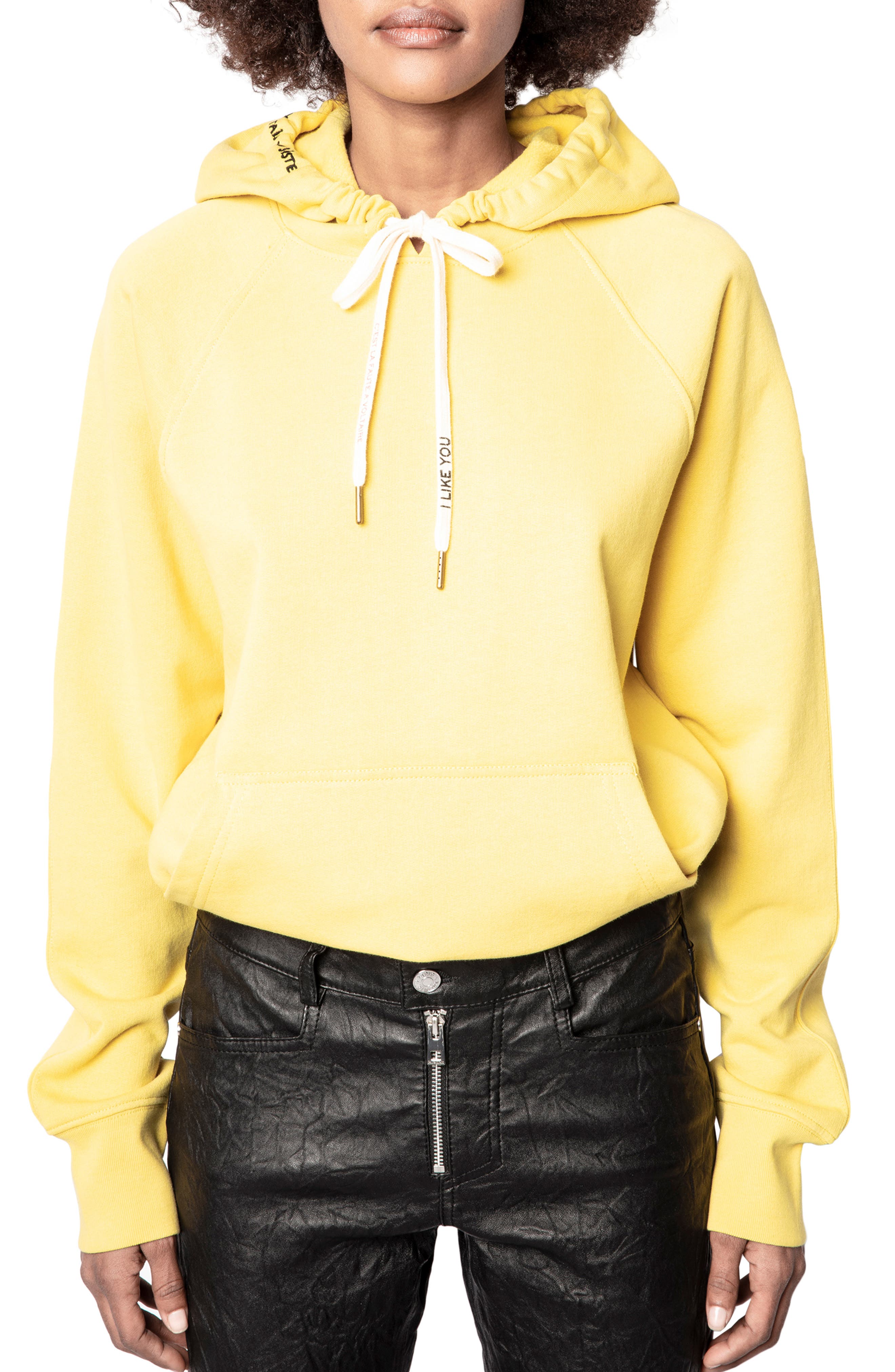 yellow womens sweatshirt