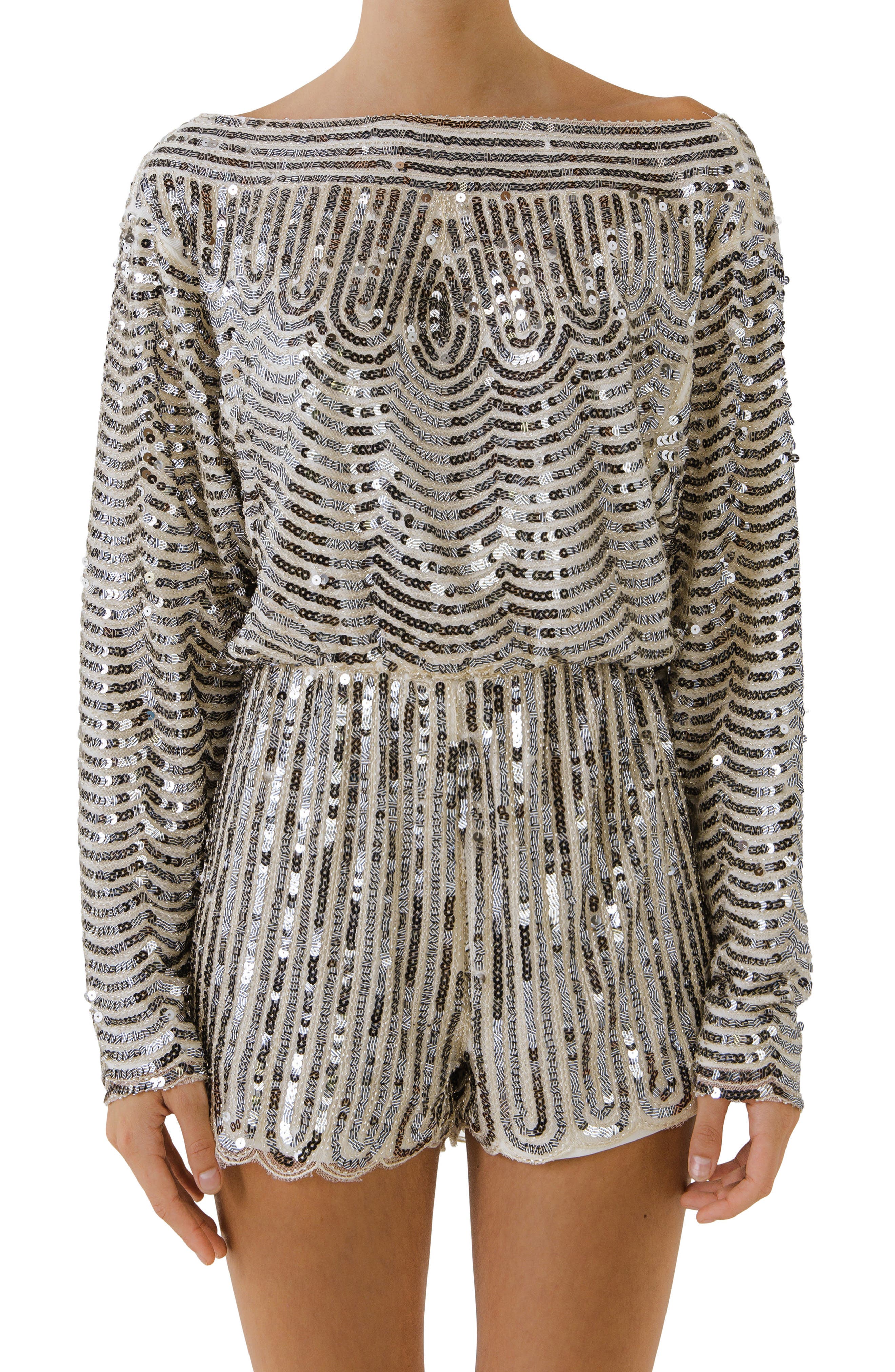 sequin rompers and jumpsuits