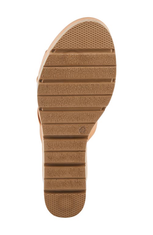 Shop Spring Step Allerton Platform Wedge Slide Sandal In Camel