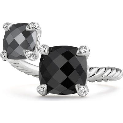 David Yurman Chatelaine Bypass Ring With Diamonds