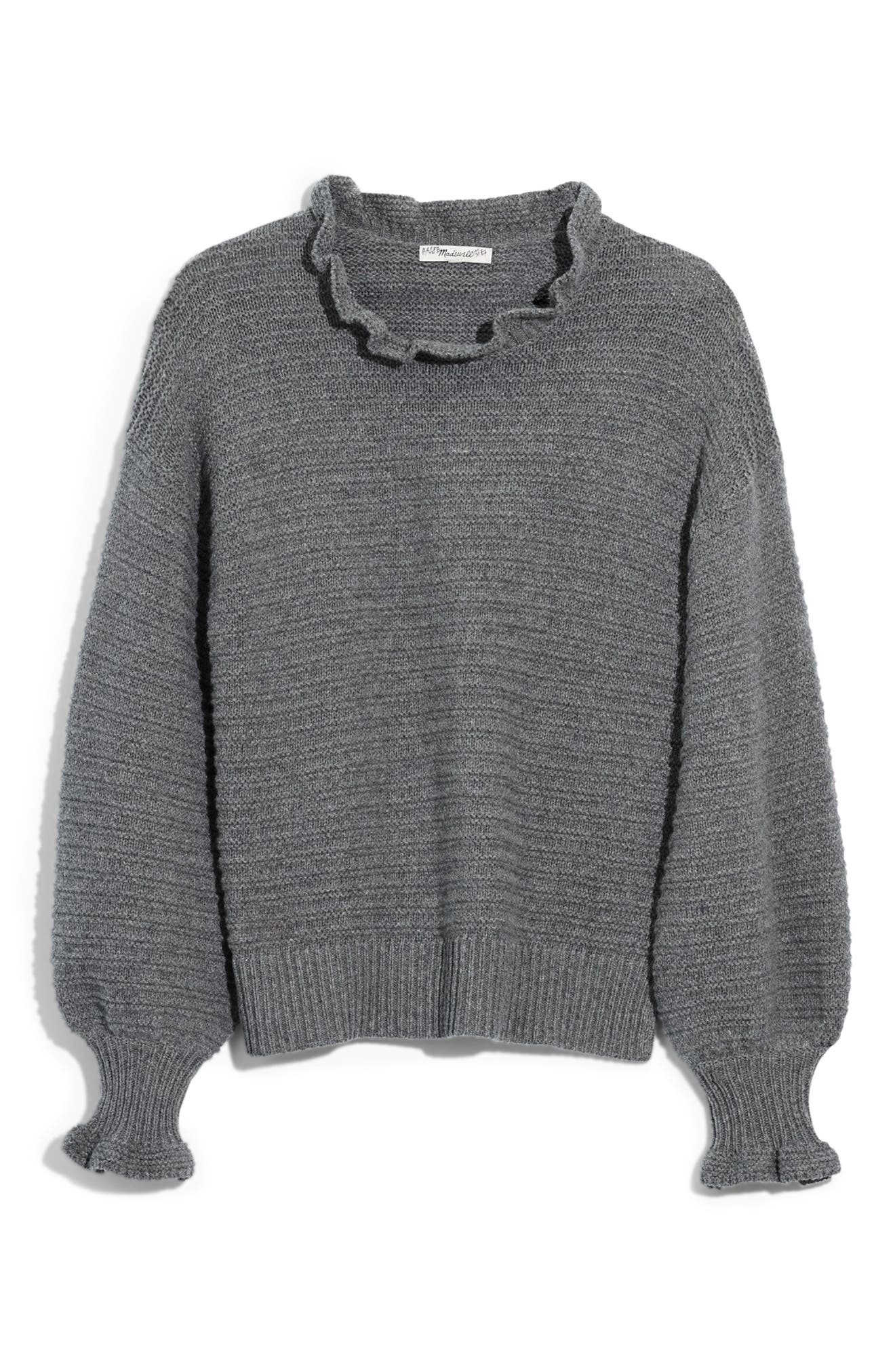 ruffle cardigan sweater madewell