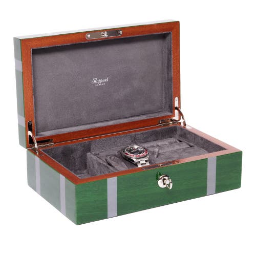Rapport London Carnaby Watch And Accessory Box In Green