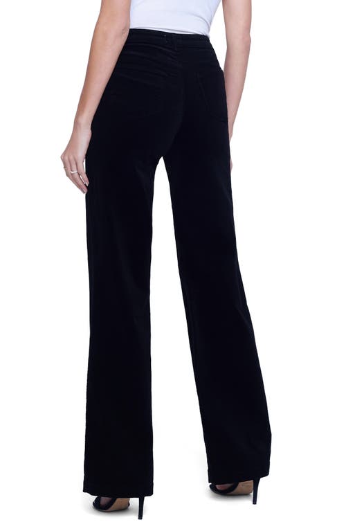 L Agence Clayton Jeans Mit Weitem Bein In Noir