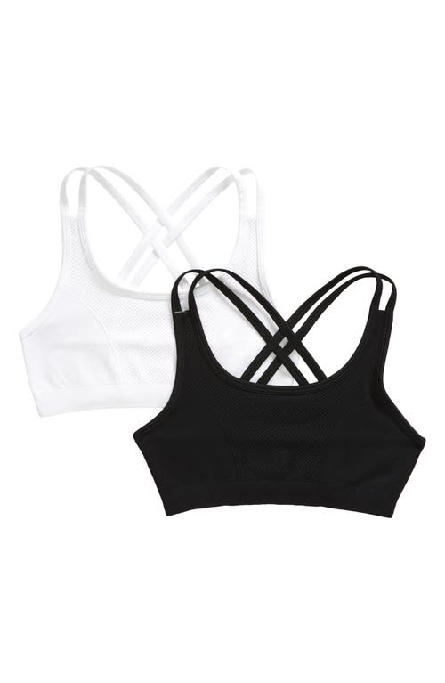 zella Kids' Assorted 2-Pack Strappy Seamless Bras at