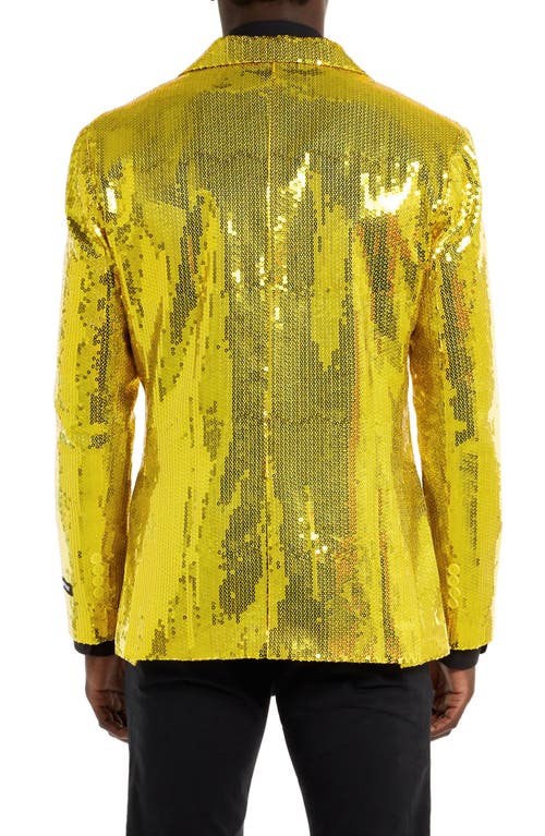 OPPOSUITS OPPOSUITS SEQUIN YELLOW BLAZER