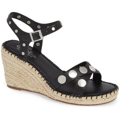 Charles By Charles David Nacho Studded Wedge Sandal, Black