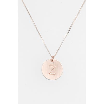 Nashelle 14K-Gold Fill Initial Disc Necklace