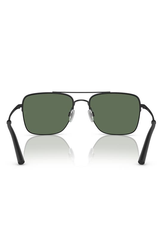 Shop Oliver Peoples Roger Federer 56mm Polarized Pilot Sunglasses In Matte Black Polarized