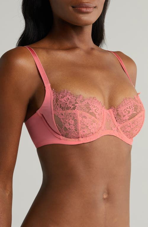 Skarlett Blue Entice Underwire Full Coverage Bra In Geranium/cashmere