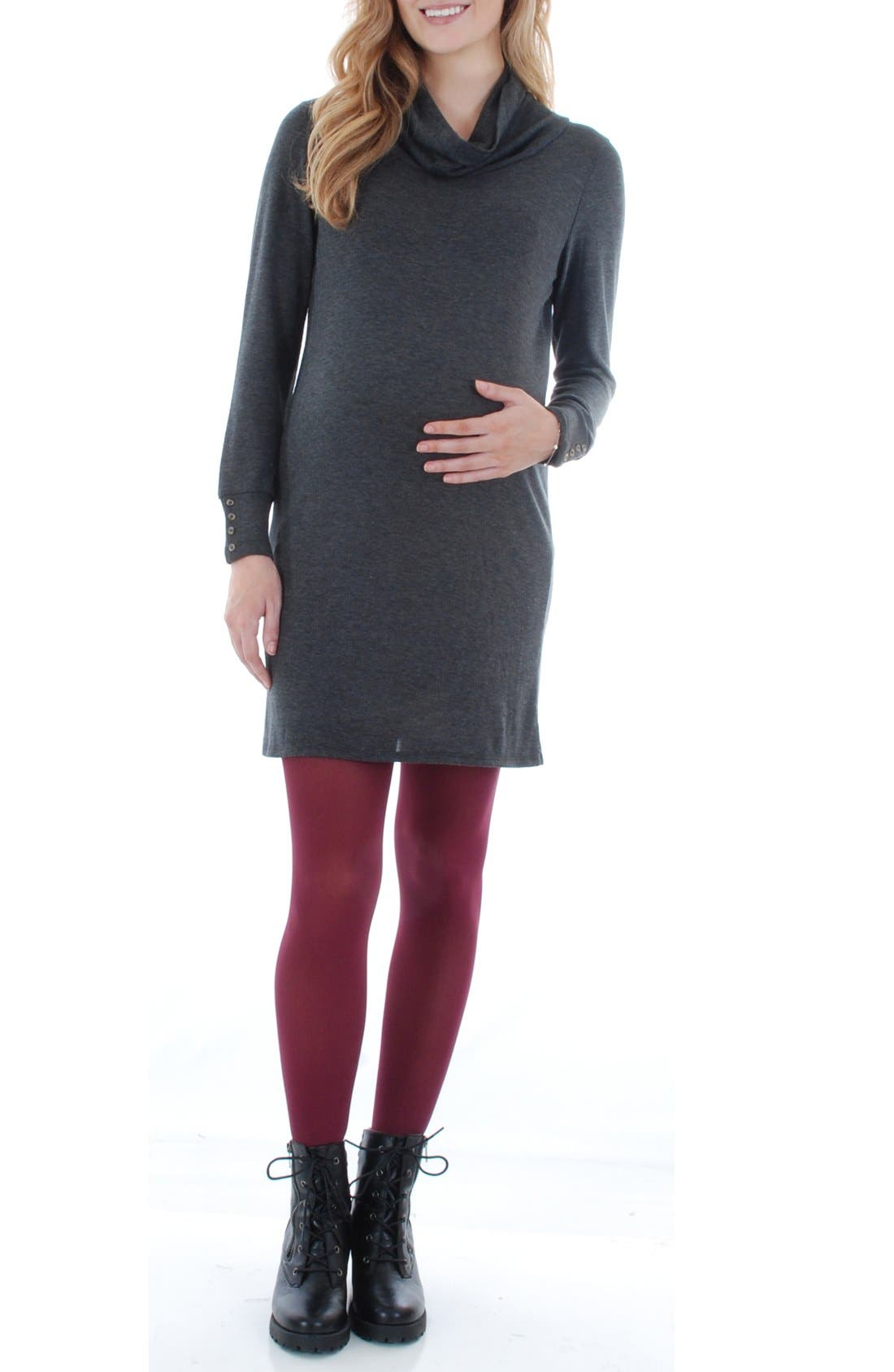 Everly Grey 'Marina' Cowl Neck Maternity Sweater Dress Nordstrom
