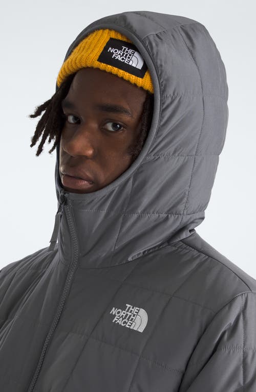 Shop The North Face Junction Insulated Hooded Puffer Jacket In Smoked Pearl