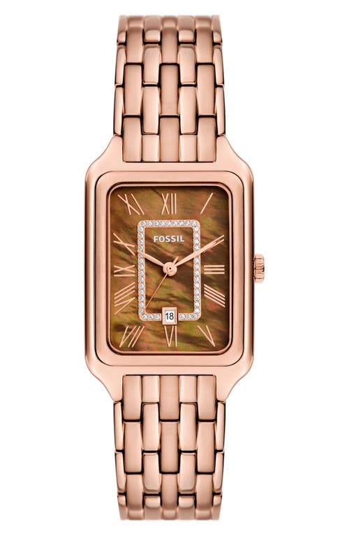 Fossil Raquel Bracelet Watch, 26mm in Rose Gold at Nordstrom, Size 26 Mm