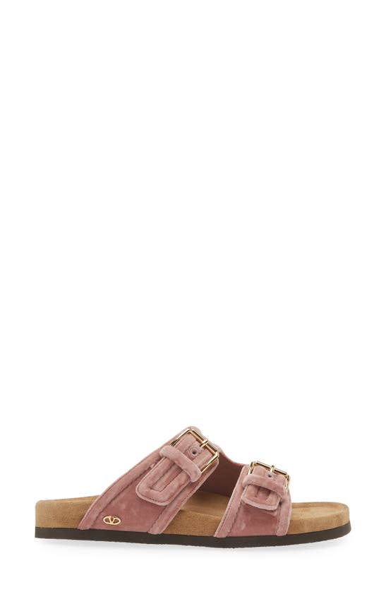 Valentino Anywear Slide Sandal In Lip/ Sigaro