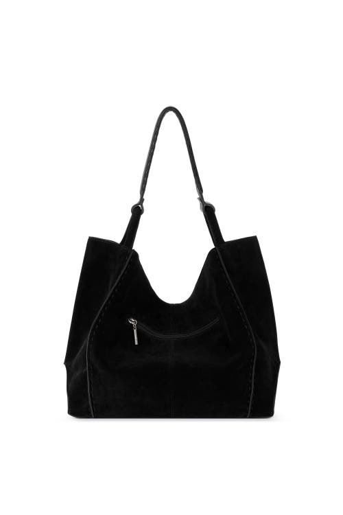 Shop The Sak Los Feliz Large Tote Bag In Neutral Suede Block